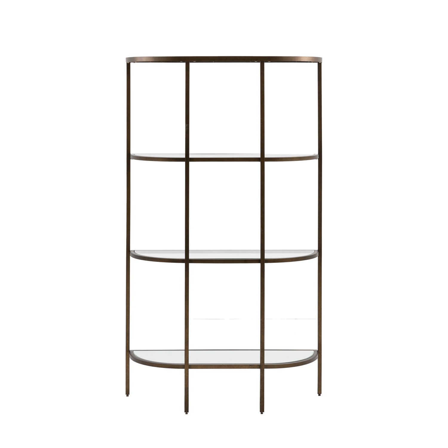 Read more about Hudson glass bookcase in bronze caspian house
